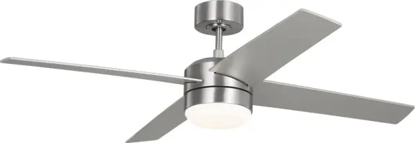 The Loni 52" combines contemporary design with practical functionality. Its four-blade configuration delivers strong air circulation while the integrated LED provides energy-efficient illumination, perfect for modern spaces.