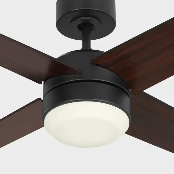 Loni 52" LED Ceiling Fan in Midnight Black - Image 4