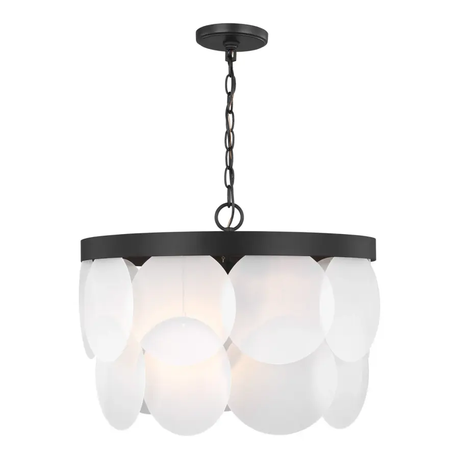 Mellita Six Light Pendant in Midnight Black