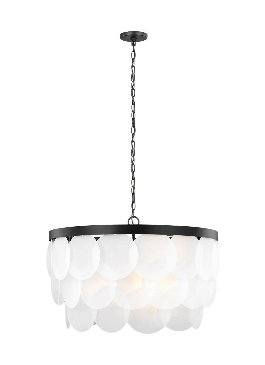 Mellita Eight Light Pendant in Midnight Black