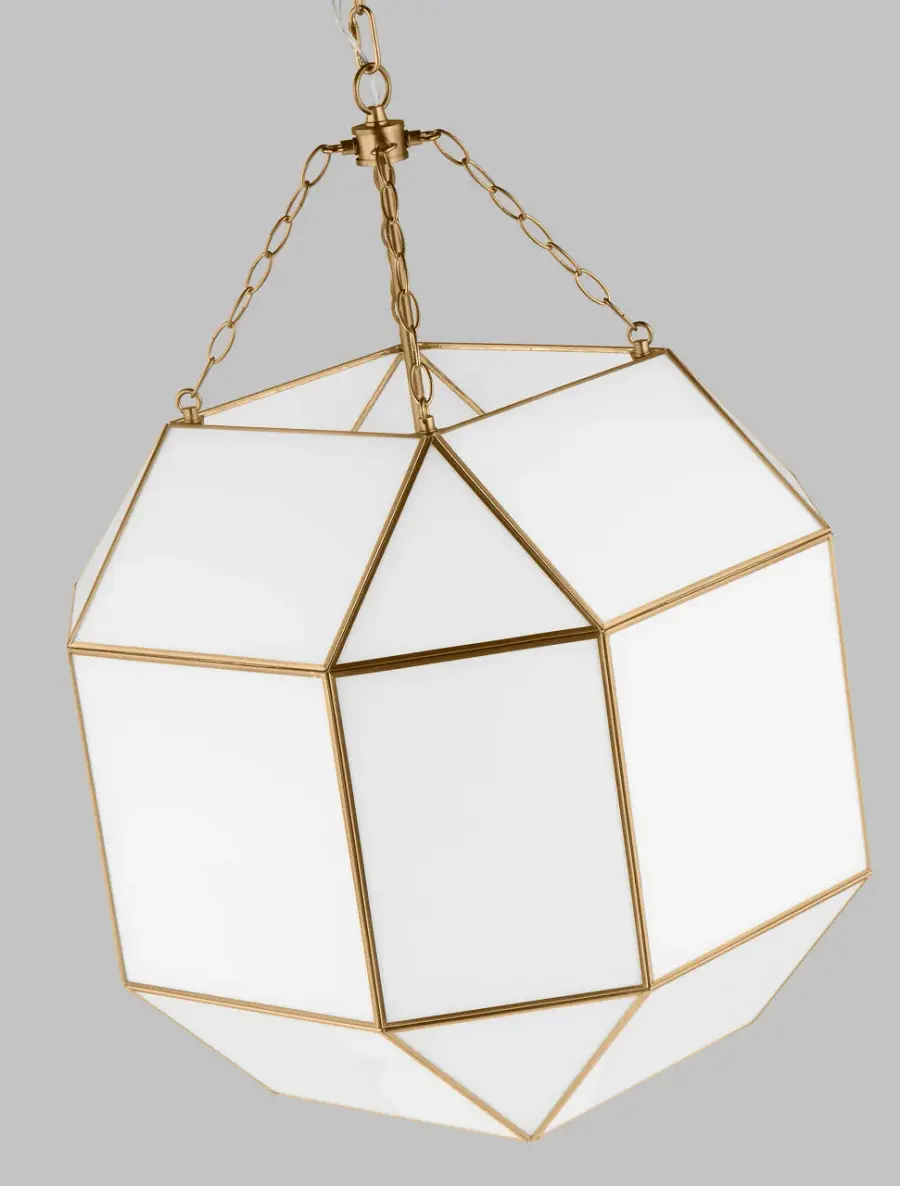 Morrison Four Light Lantern in Satin Brass - Image 3