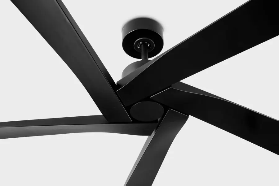 Aspen Coastal 56" Ceiling Fan with Light Kit in Midnight Black - Image 3