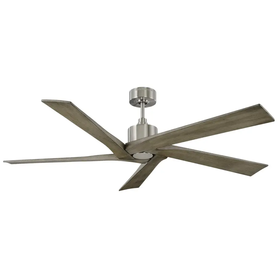 Aspen 56" Ceiling Fan in Brushed Steel