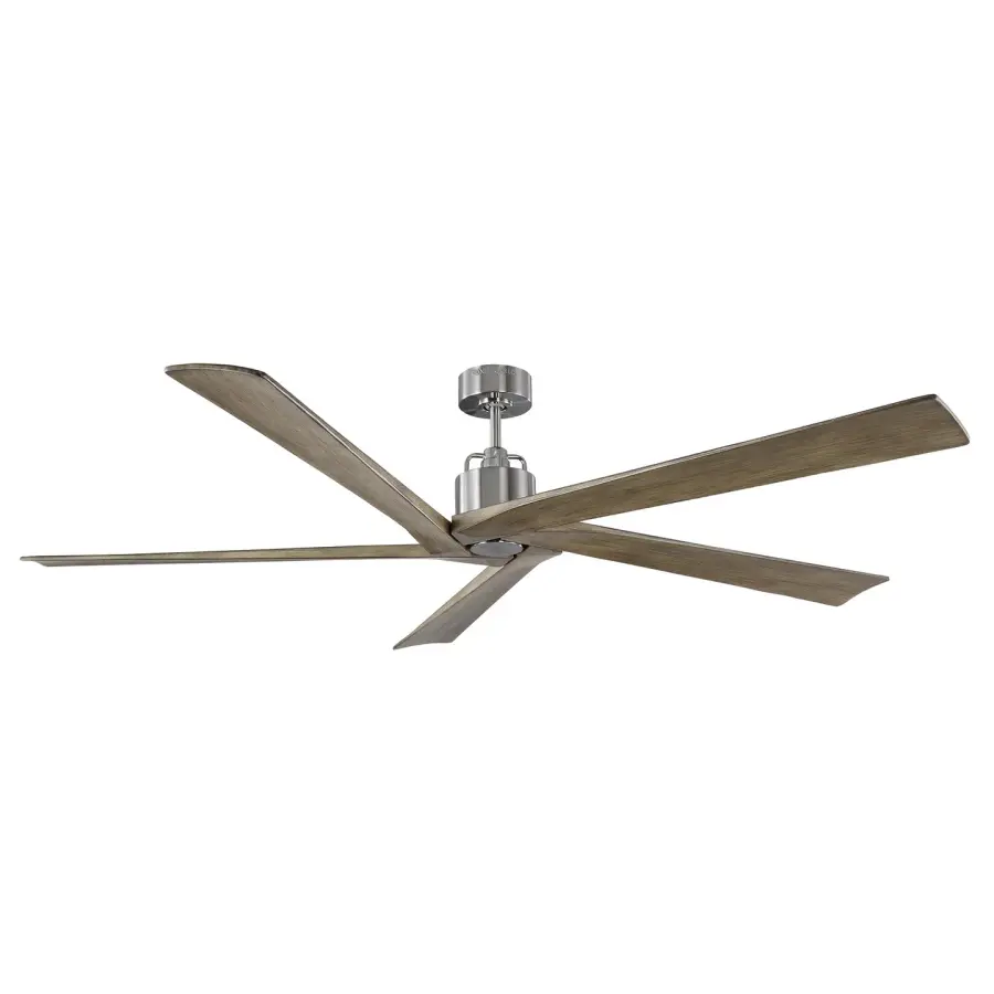 Aspen 70" Ceiling Fan in Brushed Steel