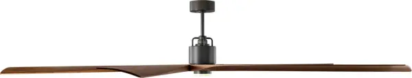 Aspen 84" Ceiling Fan in Aged Pewter with Dark Walnut Blades - Image 3