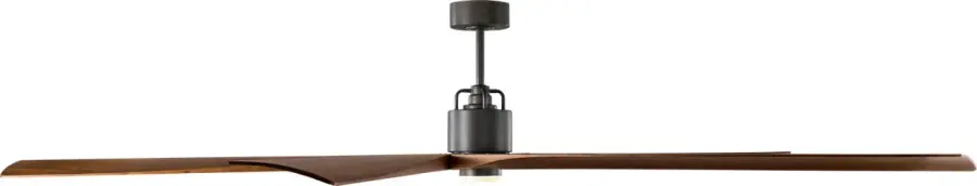 Aspen 84" Ceiling Fan in Aged Pewter with Dark Walnut Blades - Image 3