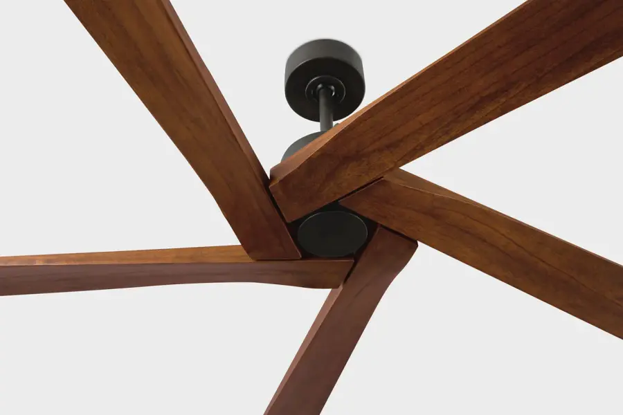 Aspen 84" Ceiling Fan in Aged Pewter with Dark Walnut Blades - Image 5