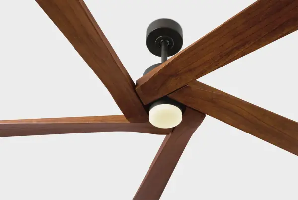 Aspen 84" Ceiling Fan in Aged Pewter with Dark Walnut Blades - Image 6