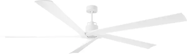 The Aspen 84" is the largest in its family, delivering powerful airflow with sleek modern design. Clean lines and subtle blade curves create elegant symmetry perfect for spacious rooms requiring both style and performance.