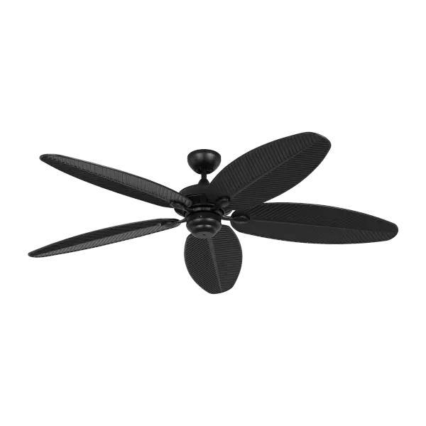 The Cruise 60 brings resort-style elegance to indoor and outdoor spaces with distinctive palm-leaf-shaped blades. Wet-rated for covered patios and porches, this large-scale fan combines tropical aesthetics with practical performance.