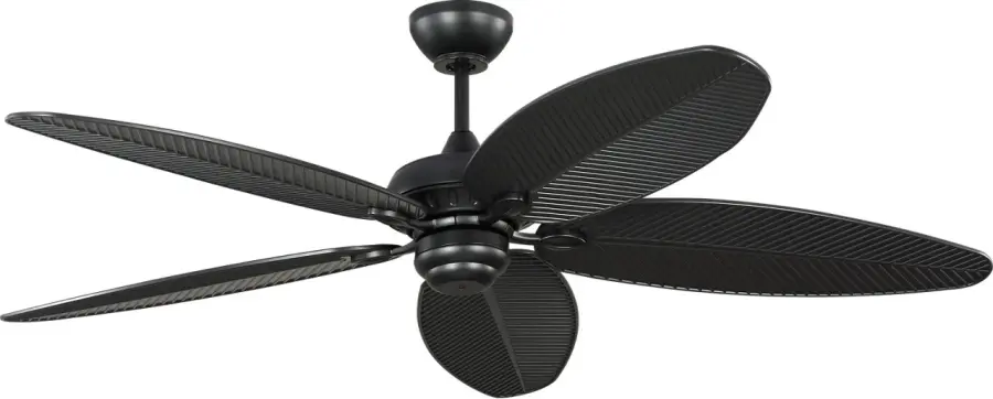 Tropical-Inspired 60" Outdoor Fan with Palm Leaf Blades - Image 2