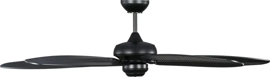 Tropical-Inspired 60" Outdoor Fan with Palm Leaf Blades - Image 3