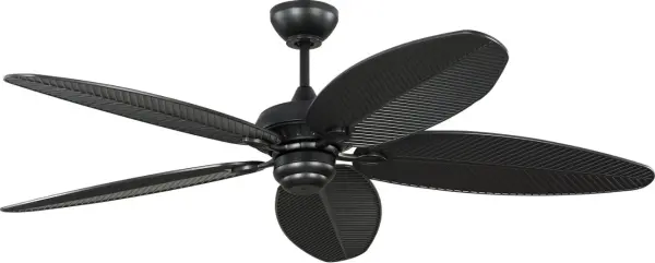 Tropical-Inspired 60" Outdoor Fan with Palm Leaf Blades - Image 4