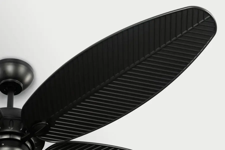 Tropical-Inspired 60" Outdoor Fan with Palm Leaf Blades - Image 5