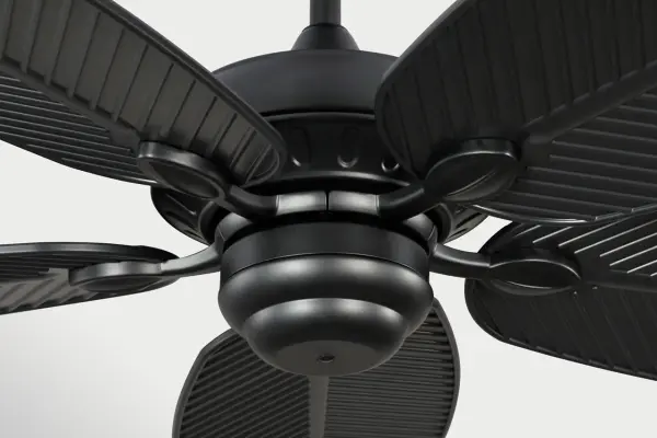 Tropical-Inspired 60" Outdoor Fan with Palm Leaf Blades - Image 6