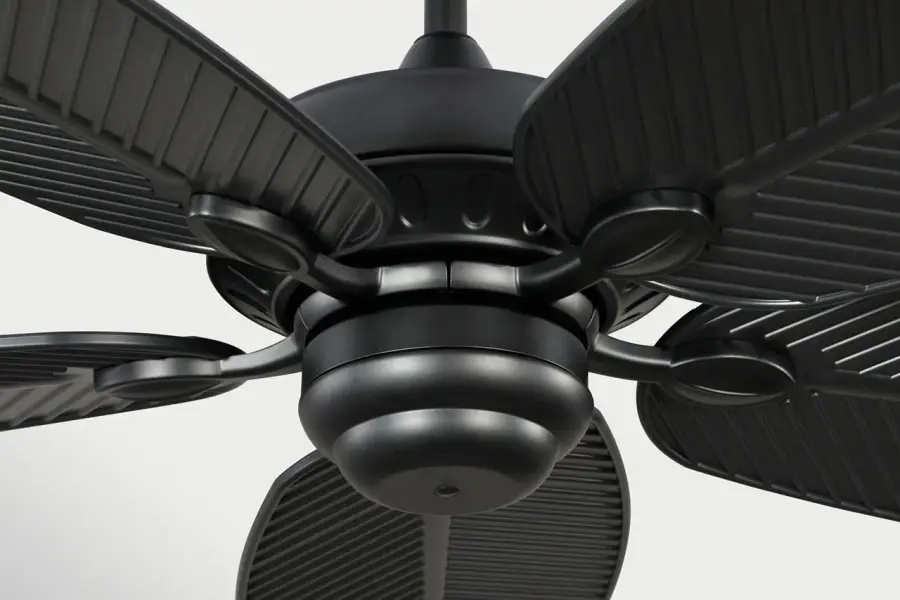 Tropical-Inspired 60" Outdoor Fan with Palm Leaf Blades - Image 6