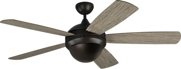 The Discus Smart ceiling fan combines modern aesthetics with intelligent functionality. Its 52-inch span and integrated LED lighting make it ideal for larger spaces, while smart controls offer convenience and energy efficiency.