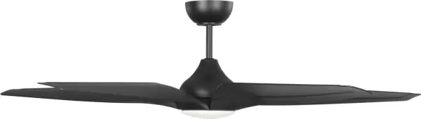 The Dellwood Coastal Smart Fan combines sleek sculptural design with powerful, quiet performance. Perfect for indoor-outdoor spaces, it features smart technology for app, voice, and remote control with integrated LED lighting. - alternate view
