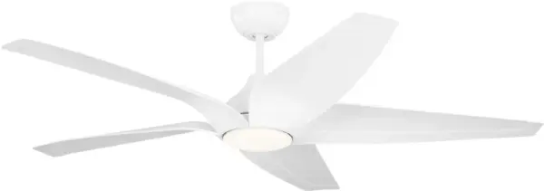 The Dellwood combines sleek coastal design with smart technology for seamless control. Its 56-inch aerodynamic blades deliver powerful yet quiet airflow, perfect for porches, patios, and open living spaces.