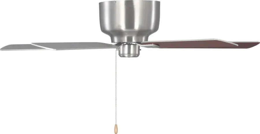 Linden 52" Hugger Ceiling Fan in Brushed Steel - Image 2