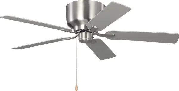 Linden 52" Hugger Ceiling Fan in Brushed Steel - Image 3