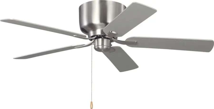 Linden 52" Hugger Ceiling Fan in Brushed Steel - Image 3