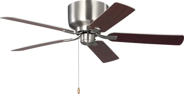 Linden 52" Hugger Ceiling Fan in Brushed Steel - Image 4