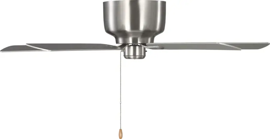 Linden 52" Hugger Ceiling Fan in Brushed Steel - Image 5