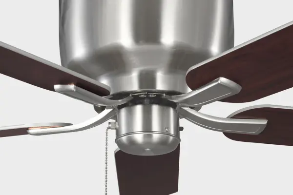 Linden 52" Hugger Ceiling Fan in Brushed Steel - Image 7