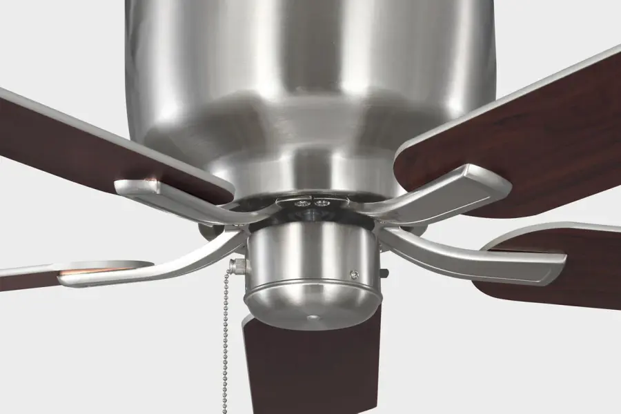 Linden 52" Hugger Ceiling Fan in Brushed Steel - Image 7