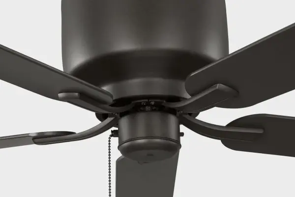 Linden 52" Hugger Ceiling Fan in Bronze with American Walnut Blades - Image 8