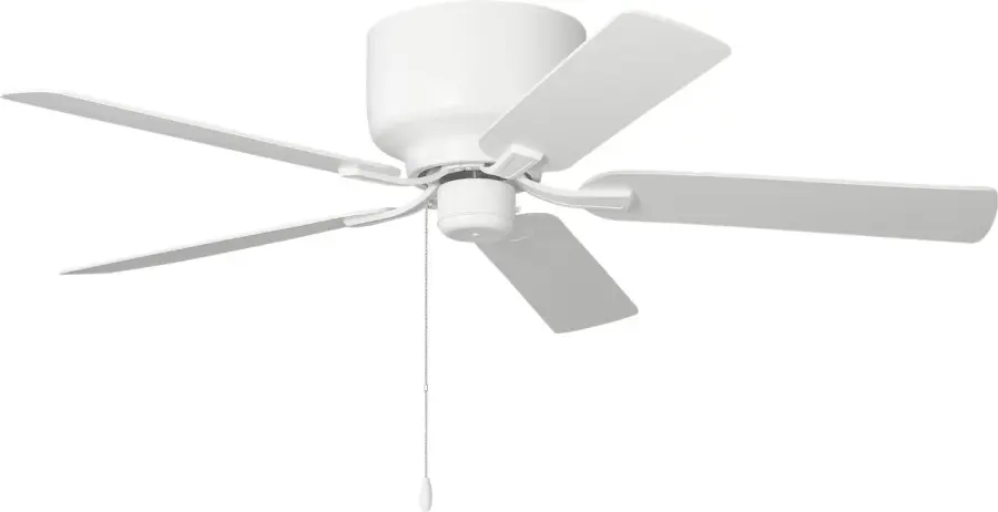 Linden 52" Hugger Ceiling Fan in Matte White - Image 3
