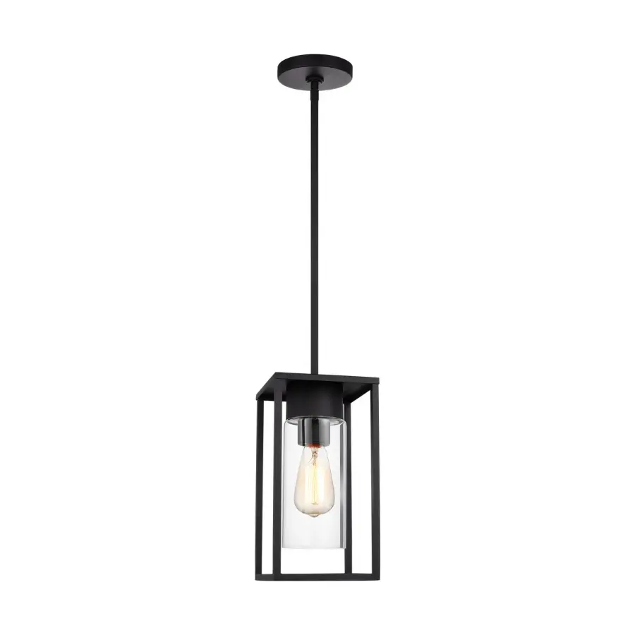 Vado One Light Outdoor Pendant in Black