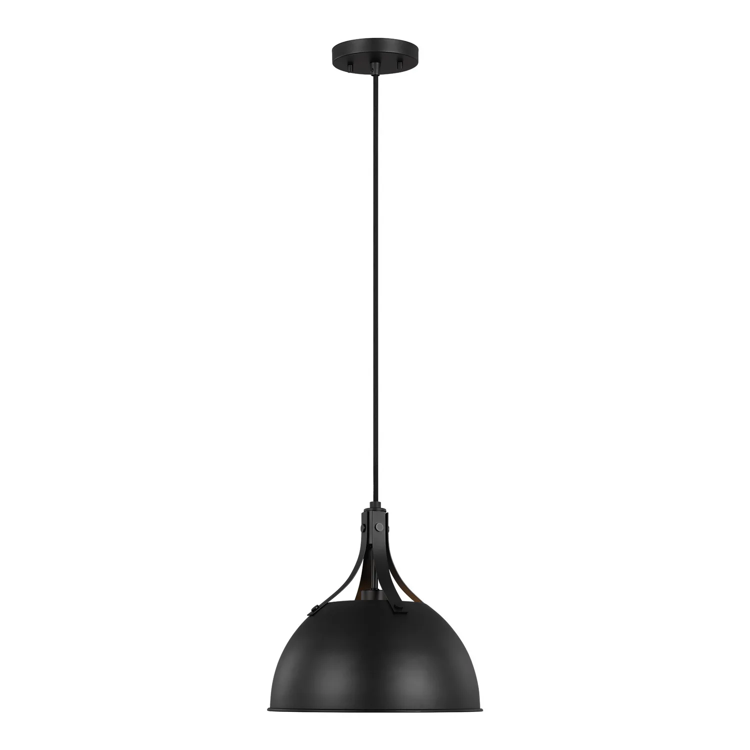 Rockland One Light Pendant in Midnight Black