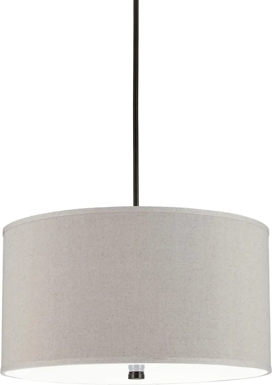 Dayna Shade Four Light Linear Pendant in Bronze