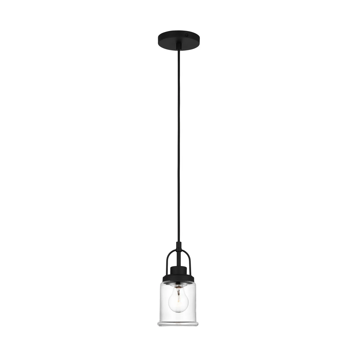Anders One Light Mini Pendant in Midnight Black