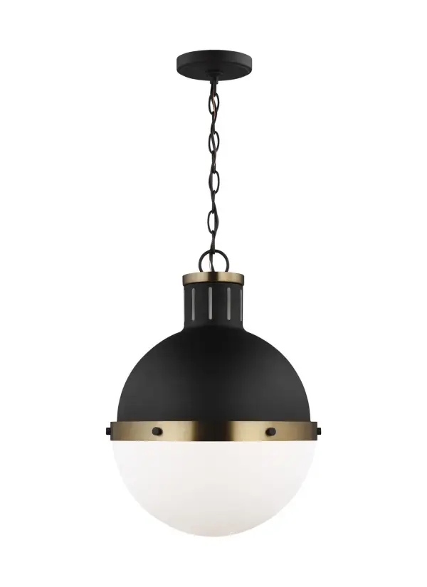 Hanks One Light Pendant in Midnight Black
