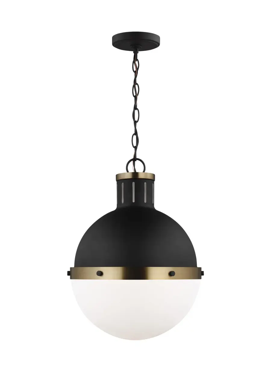 Hanks One Light Pendant in Midnight Black