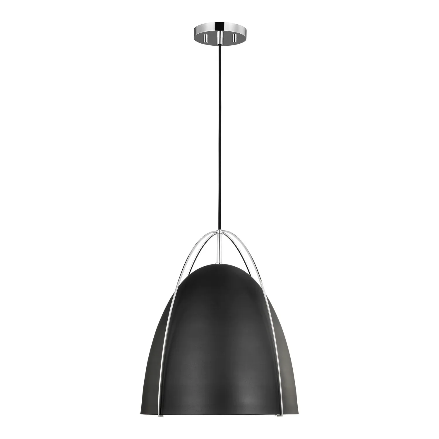 Norman One Light Pendant in Chrome