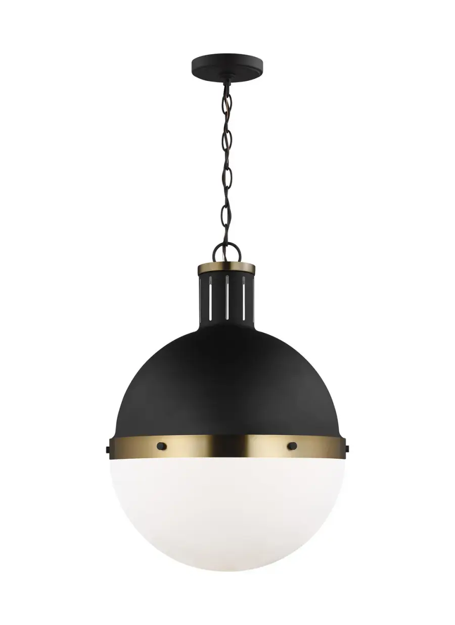 Hanks One Light Pendant in Midnight Black