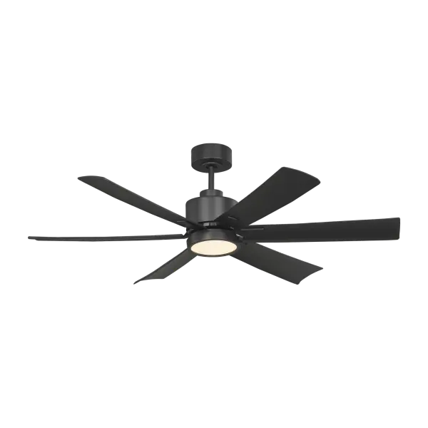 The Flera Smart combines contemporary aesthetics with advanced functionality, featuring 6-speed remote control, integrated LED lighting, and smartphone app control via Bond technology for ultimate convenience.