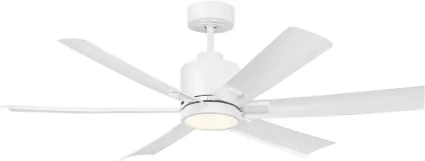 Flera Smart 52" LED Ceiling Fan with Matte White Blades - Image 3