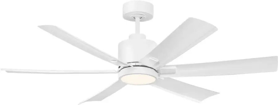 Flera Smart 52" LED Ceiling Fan with Matte White Blades - Image 3