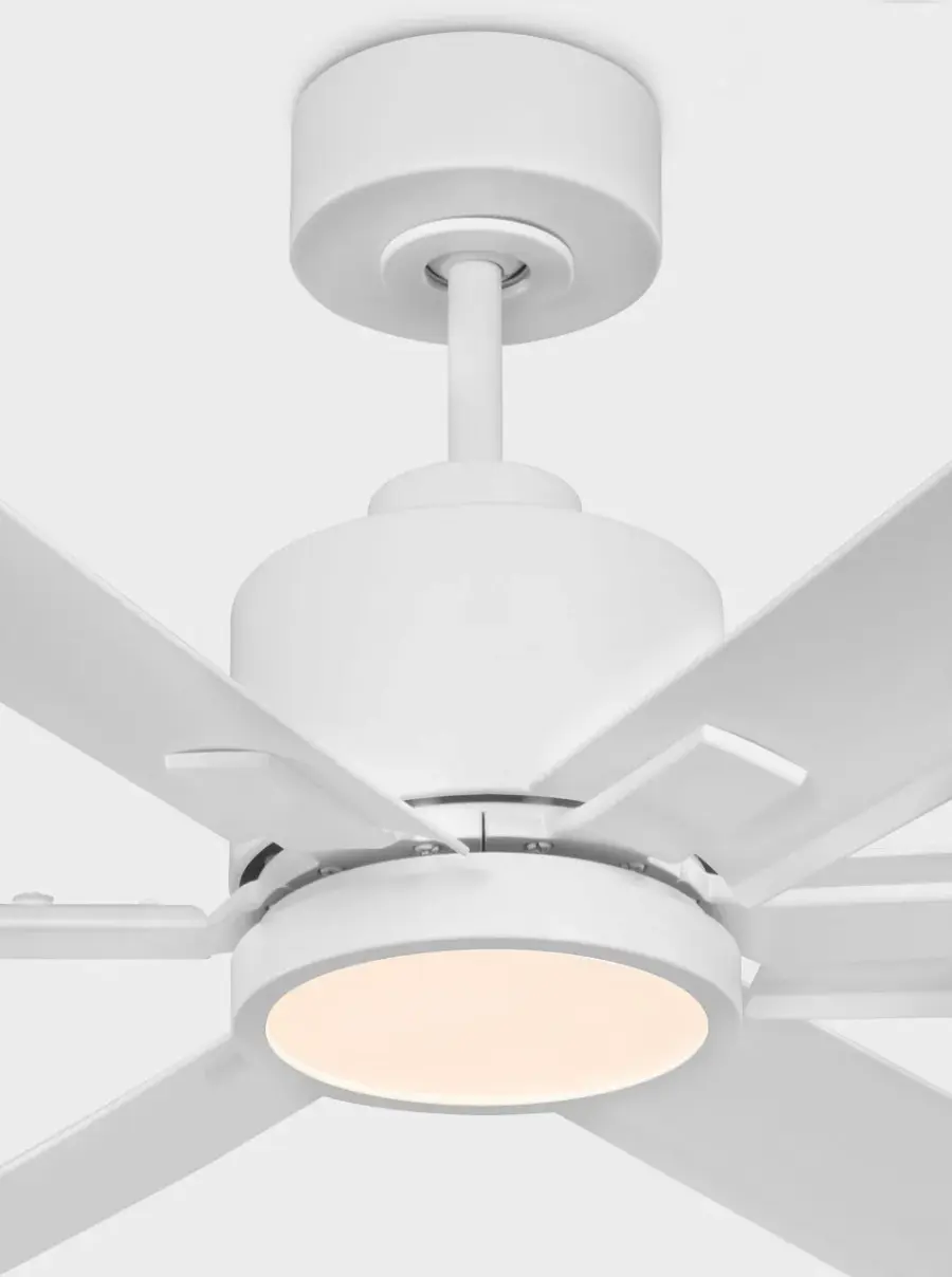 Flera Smart 52" LED Ceiling Fan with Matte White Blades - Image 6