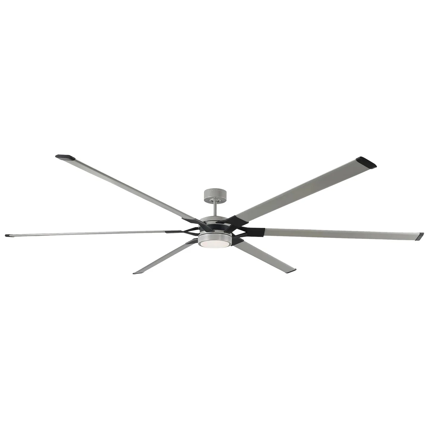 Loft 96" Ceiling Fan in Painted Brushed Steel