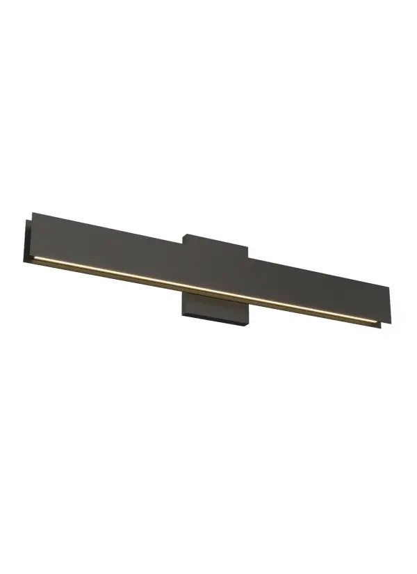 The Bau 24 Bath Bar delivers clean, modern lighting inspired by the Bauhaus movement. Its nested LED design between thin metal plates creates a beautiful indirect glow perfect for contemporary bathrooms.