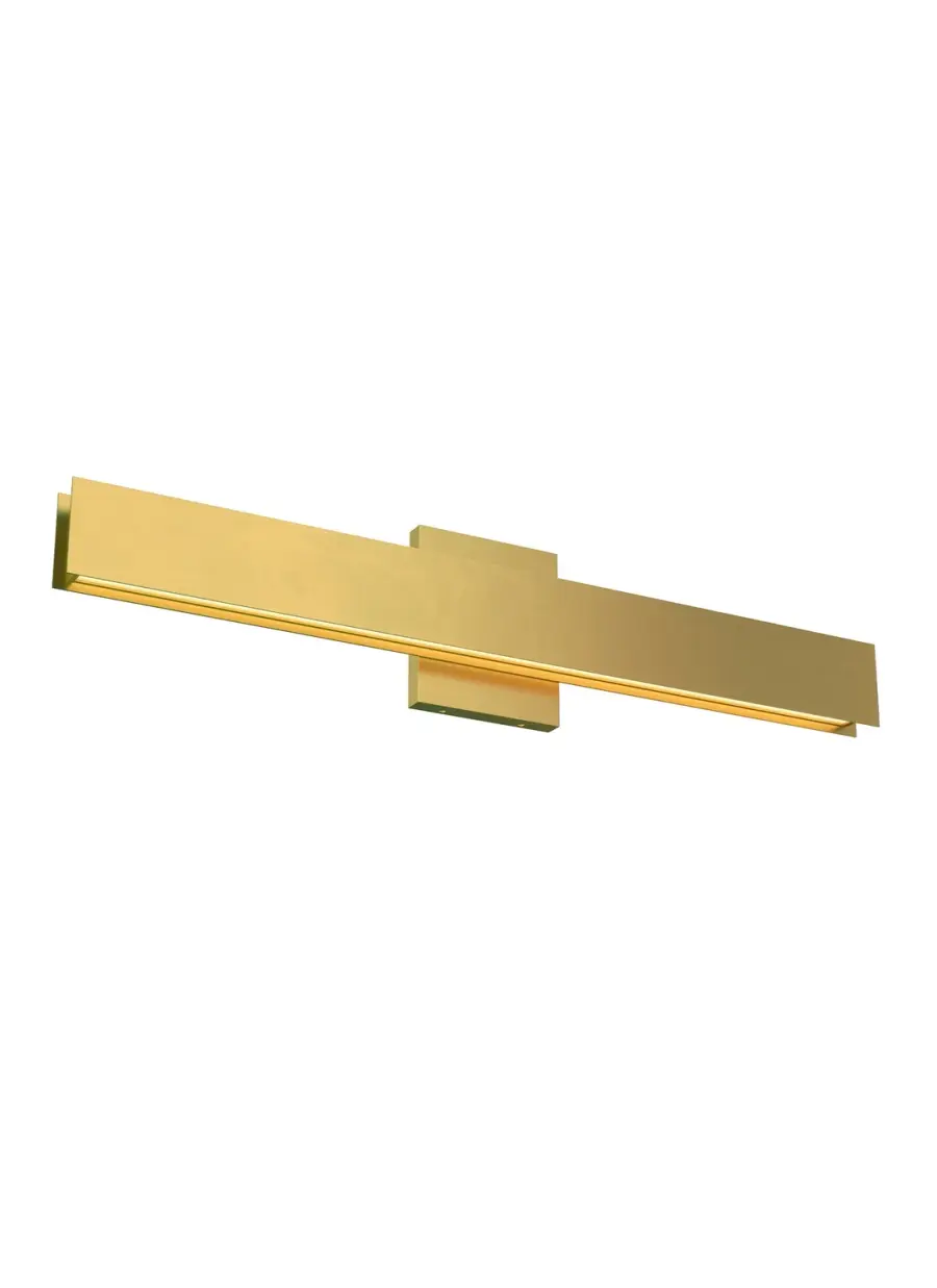 Bau 24" LED Bath Bar in Natural Brass