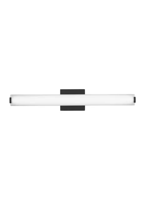 Finn LED Bath Vanity Light in Nightshade Black
