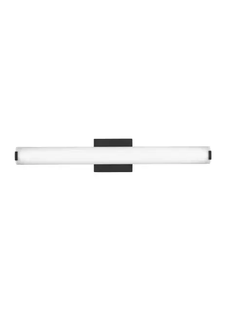 Finn LED Bath Vanity Light in Nightshade Black