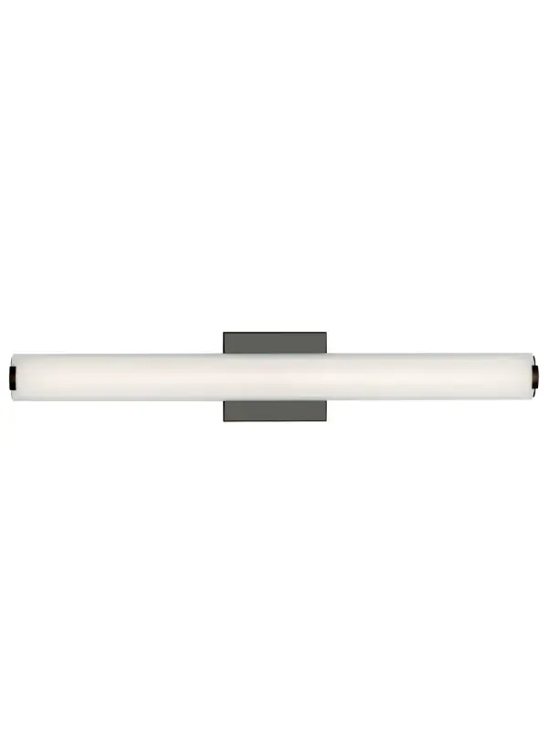 The Finn by Sean Lavin delivers sophisticated simplicity with its dome-shaped acrylic diffuser and clean lines. ADA compliant and Title 24 certified, it provides excellent task lighting for vanities while maintaining a minimalist aesthetic.